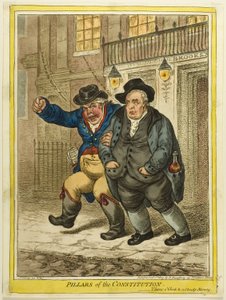 Pilares de la Constitución de James Gillray