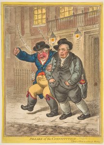 Pilares de la Constitución de James Gillray
