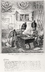 Placa 4, de La Vida de William Cobbett, escrita por él mismo, pub. por H. Humphrey, 1809 de James Gillray