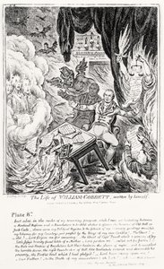 Placa 8, de La Vida de William Cobbett, escrita por él mismo, pub. por H. Humphrey, 1809 de James Gillray
