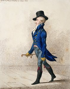 Retrato de un hombre de James Gillray