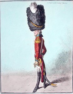 Retrato de un Oficial de James Gillray