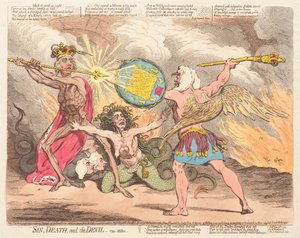 Pecado, Muerte y el Diablo, vide Milton de James Gillray