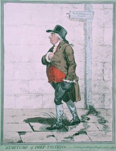 Síntomas de pensamiento profundo de James Gillray