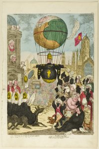 Tentand via est qua me quoque possim tollere humo de James Gillray