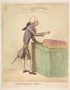 El pozo sin fondo, 16 de marzo de 1792 de James Gillray