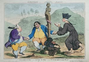 El baile de la coalición, publicado por William Humphrey en 1783