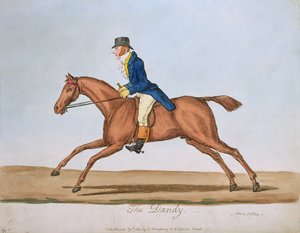 El dandy, publicado por Hannah Humphrey en 1810 de James Gillray