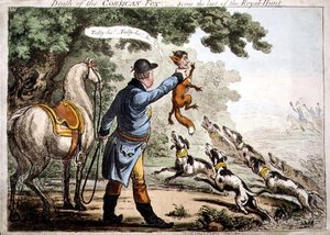 La muerte del zorro corso de James Gillray
