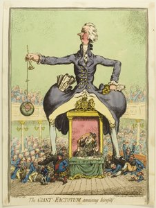 El gigante Factotum se divierte de James Gillray