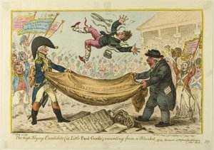 El candidato de altos vuelos de James Gillray