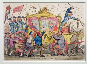 El Ataque Republicano, publicado por Hannah Humphrey en 1795