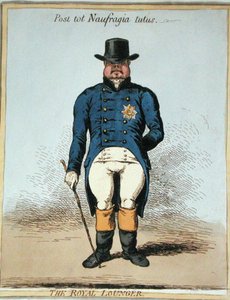 El holgazán real de James Gillray