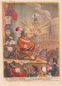 La burbuja teatral: siendo un nuevo espécimen de los asombrosos poderes del gran Politico-Punchinello en el arte del dramatismo, pub. 1805