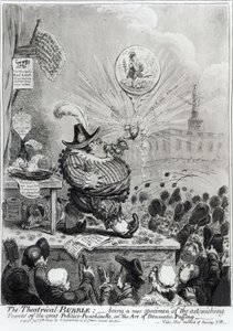 La burbuja teatral... publicada por Hannah Humphrey (fl.1778-1822) 1805
