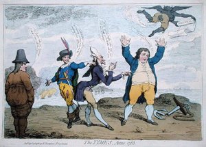 Los tiempos, año 1783 de James Gillray