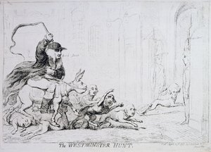 La caza de Westminster, publicada en 1788