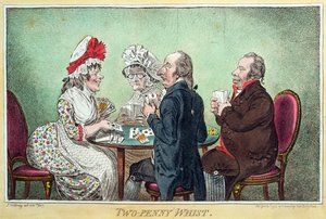 Whist de dos peniques, publicado por Hannah Humphrey en 1796