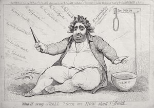 ¿Hacia dónde debo girarme, cómo debo decidirme?, publicado por S.W. Fores en 1793