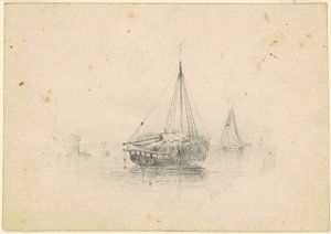 Barcos Anclados de James Goodwyn Clonney