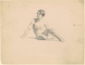 Desnudo masculino sentado [recto] de James Goodwyn Clonney