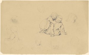 Estudios de Niños Jugando de James Goodwyn Clonney