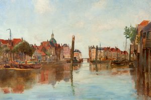 El puerto de Dort de James Guthrie Orchar