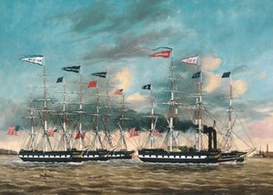 El remolcador Conqueror, 1852 de James Guy Evans