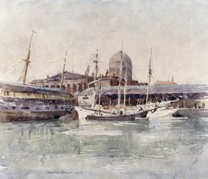 Aduana desde el Muelle de Salthouse de James Hamilton Hay