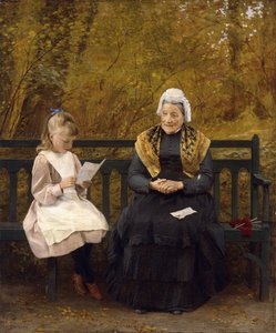 Leyendo para la abuela de James Hayllar