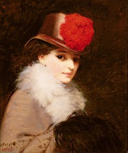 La coqueta, 1863 de James Hayllar