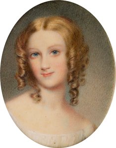 Retrato de la primera Sra. Simpson, esposa del Sr. Bridgeman Simpson, c.1820-72 (óleo sobre lienzo) de James Heath Millington