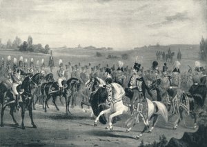 Revisión de los 1ros Guardias de Vida y 8vos Húsares, 4 de junio de 1842, 1842-1909