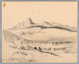 Monte Chocorua desde Tamworth, New Hampshire de James Henry Moser