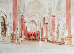 Interior de la Iglesia de San Giovanni e Paolo, Venecia de James Holland