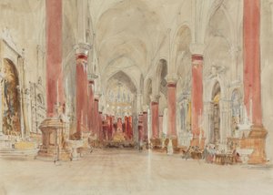 Interior de la iglesia de San Giovanni e Paolo, Venecia de James Holland