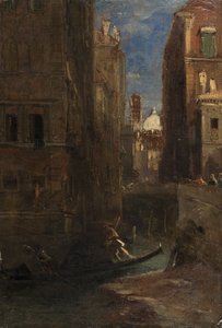 Mirando hacia San Giorgio dei Greci, Venecia, 1844