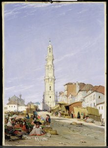 Torre dos Clérigos, Oporto, Portugal, 1837