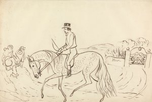 Escena con caballo y jinete de James Howe