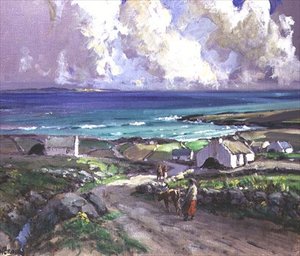 Atlántico desde Bloody Foreland, Devon de James Humbert Craig
