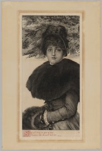 Un paseo invernal de James Jacques Joseph Tissot