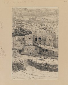 Una esquina del pueblo de Siloé, ilustración de La Vida de Nuestro Señor Jesucristo de James Jacques Joseph Tissot