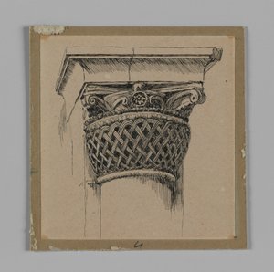 Capitel de la Mezquita de El-Aksa, ilustración de La vida de Nuestro Señor Jesucristo