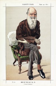 Charles Darwin, Hombres del día, No. 33, Selección natural, de Vanity Fair, pub. 1871 de James Jacques Joseph Tissot