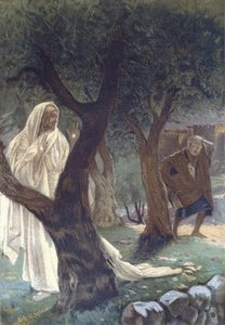 Cristo apareció a San Pedro - de “La vida de nuestro señor Jesucristo” - 1899 por James Tissot - La vie de notre seigneur Jesus Christ, por Jacques Joseph (Jacques-Joseph) Tissot llamado James Tissot (1836-1902) de James Jacques Joseph Tissot