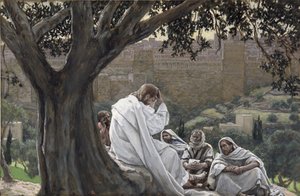 Cristo prediciendo la destrucción del templo, ilustración para La vida de Cristo, c.1886-94 de James Jacques Joseph Tissot