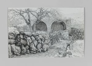 Fuente de la Virgen en Ain-Karim, ilustración de La vida de Nuestro Señor Jesucristo de James Jacques Joseph Tissot