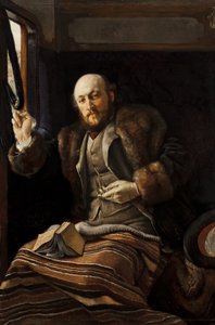 Caballero en un vagón de tren, 1870-80 de James Jacques Joseph Tissot