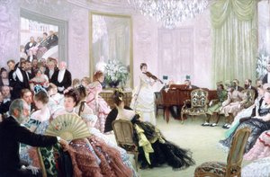 ¡Silencio!, El Concierto, c. 1875 de James Jacques Joseph Tissot