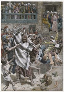 Jesús ante Herodes, ilustración de La vida de Nuestro Señor Jesucristo, 1886-94 de James Jacques Joseph Tissot